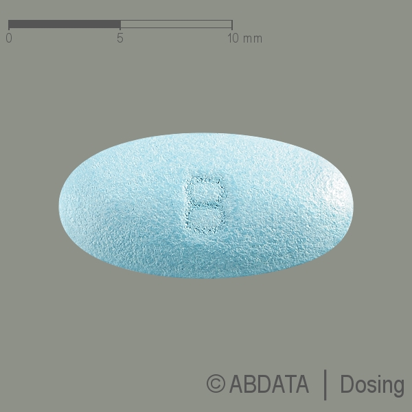 Produktabbildungen für FESOTERODIN Aristo 8 mg Retardtabletten in der Vorder-, Hinter- und Seitenansicht.