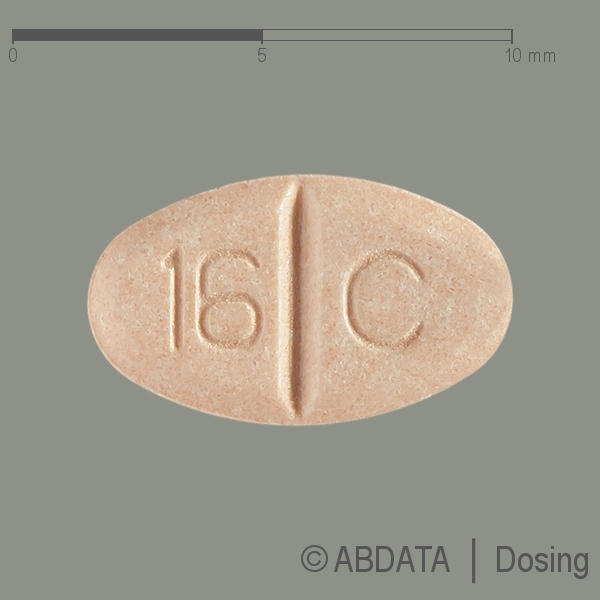 Produktabbildungen für BLOPRESS 16 mg Plus 12,5 mg Tabletten in der Vorder-, Hinter- und Seitenansicht.