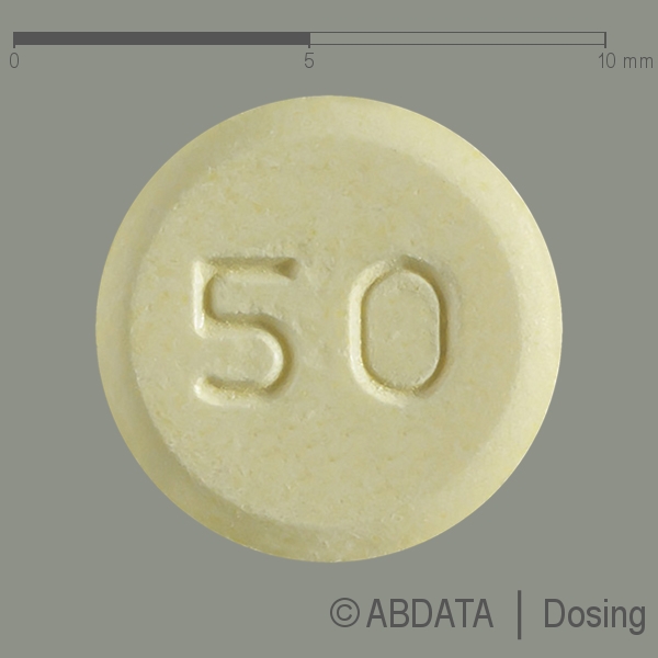 Produktabbildungen für CLOZAPIN PUREN 50 mg Tabletten in der Vorder-, Hinter- und Seitenansicht.