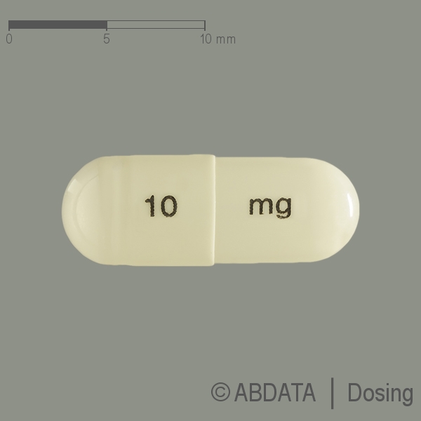 Produktabbildungen für ATOMOXETIN Accord 10 mg Hartkapseln in der Vorder-, Hinter- und Seitenansicht.