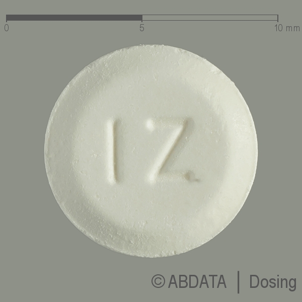 Produktabbildungen für RIZATRIPTAN AbZ 10 mg Schmelztabletten in der Vorder-, Hinter- und Seitenansicht.