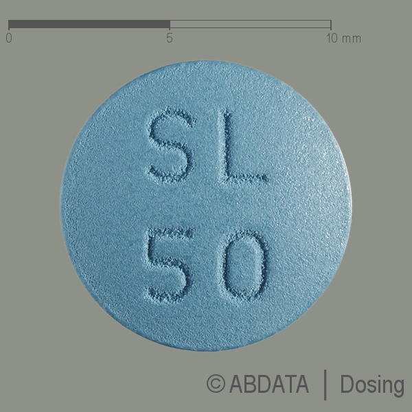 Produktabbildungen für DURAVIRIL 50 mg Filmtabletten in der Vorder-, Hinter- und Seitenansicht.