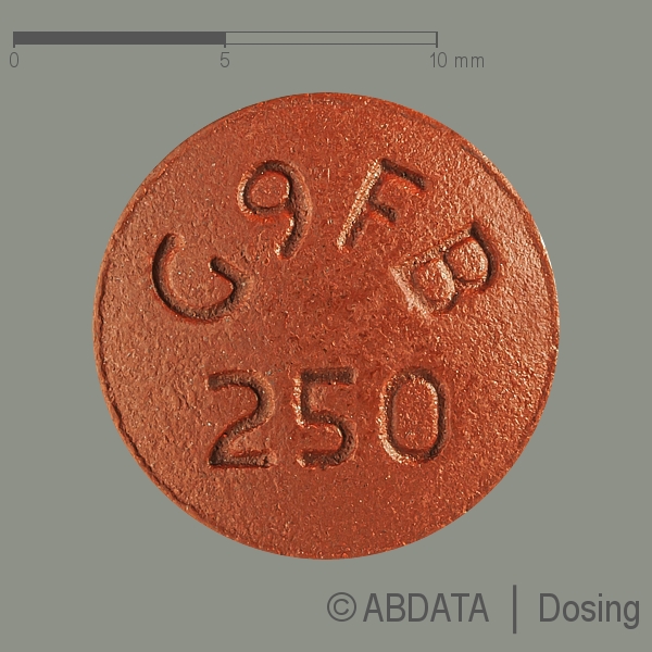 Produktabbildungen für GEFITINIB STADA 250 mg Filmtabletten in der Vorder-, Hinter- und Seitenansicht.