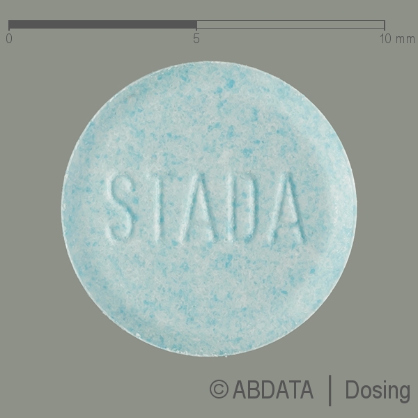 Produktabbildungen für DIAZEPAM STADA 10 mg Tabletten in der Vorder-, Hinter- und Seitenansicht.