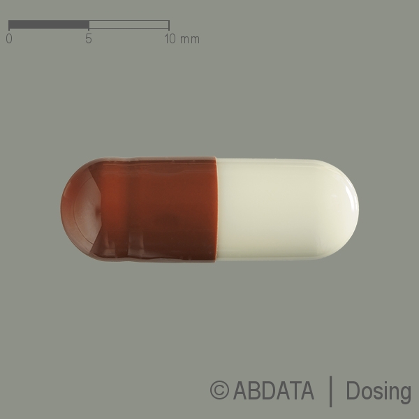 Produktabbildungen für RAMIPRIL/Amlodipin-ratiopharm 10 mg/10 mg Hartkps. in der Vorder-, Hinter- und Seitenansicht.