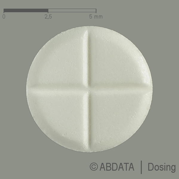 Produktabbildungen für PREDNISOLON AL 5 mg Tabletten in der Vorder-, Hinter- und Seitenansicht.