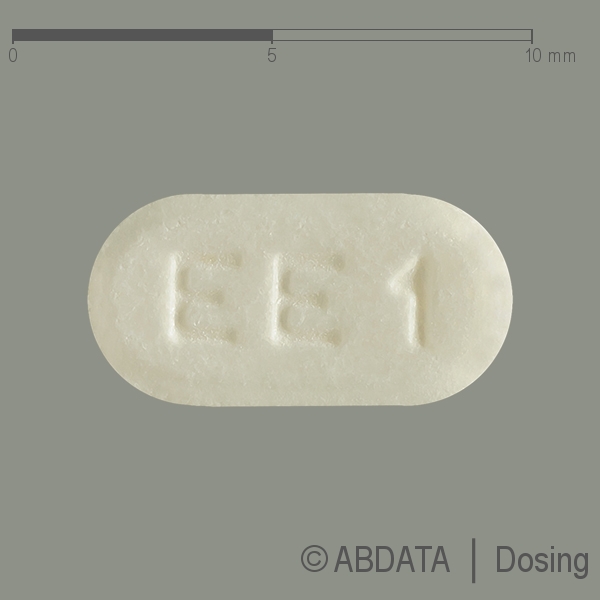 Produktabbildungen für EZETIMIB Mylan 10 mg Tabletten in der Vorder-, Hinter- und Seitenansicht.