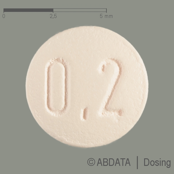 Produktabbildungen für PHYSIOTENS 0,2 mg Filmtabletten in der Vorder-, Hinter- und Seitenansicht.