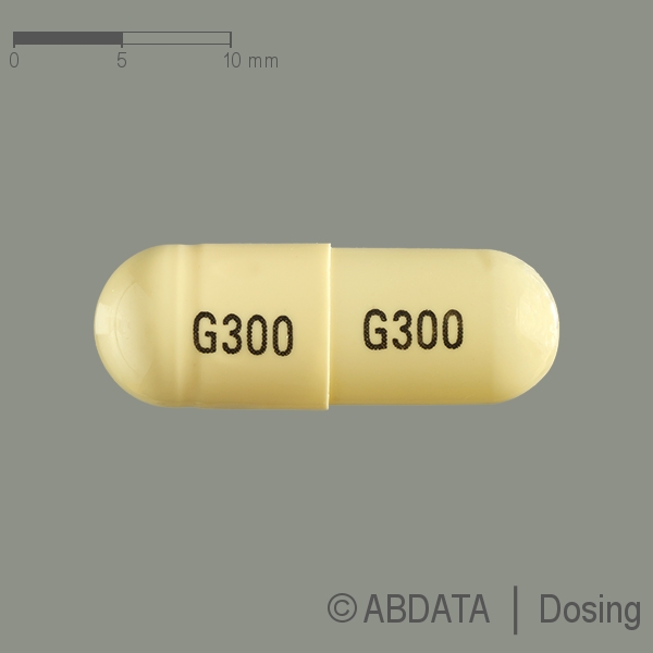 Produktabbildungen für GABAPENTIN BASICS 300 mg Hartkapseln in der Vorder-, Hinter- und Seitenansicht.