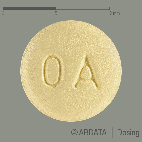 Produktabbildungen für OLMESARTAN/Amlodipin/HCT-ratio 40/5/12,5 mg FTA in der Vorder-, Hinter- und Seitenansicht.