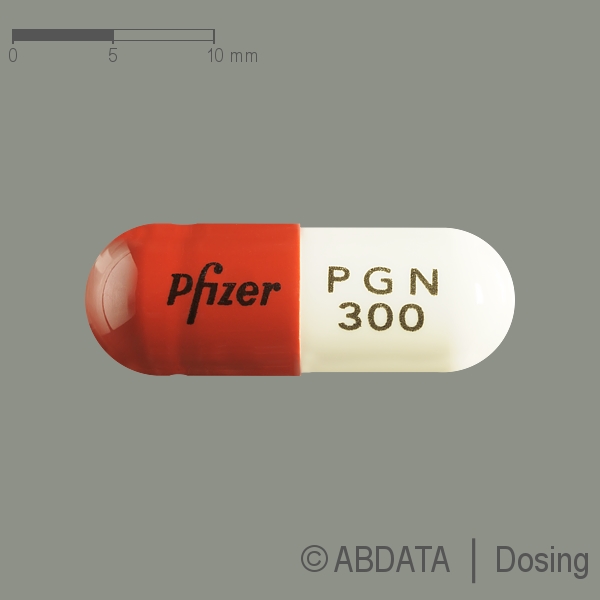 Produktabbildungen für LYRICA 300 mg Hartkapseln in der Vorder-, Hinter- und Seitenansicht.