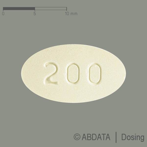 Produktabbildungen für CLOZAPIN PUREN 200 mg Tabletten in der Vorder-, Hinter- und Seitenansicht.