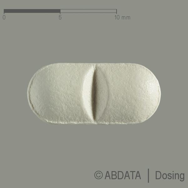 Produktabbildungen für SERTRALIN 100 mg AAA-Pharma Filmtabletten in der Vorder-, Hinter- und Seitenansicht.