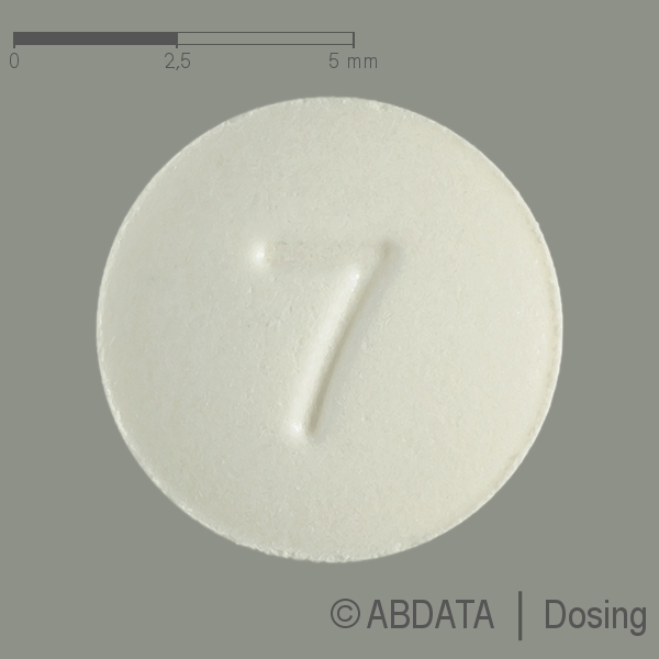 Produktabbildungen für AMLODIPIN HEC Pharm 5 mg Tabletten in der Vorder-, Hinter- und Seitenansicht.