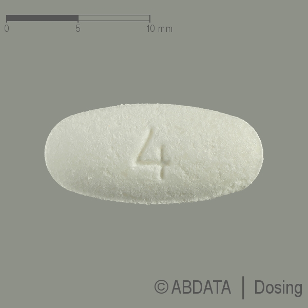Produktabbildungen für ENVARSUS 4 mg Retardtabletten in der Vorder-, Hinter- und Seitenansicht.