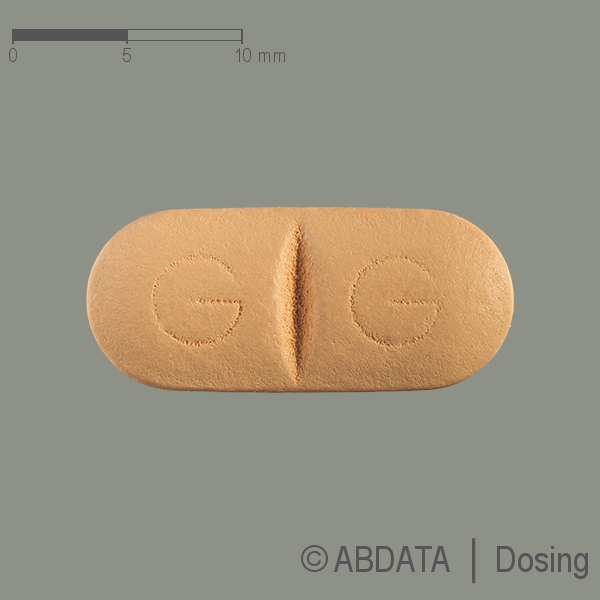 Produktabbildungen für OXCARBAZEPIN-ratiopharm 600 mg Filmtabletten in der Vorder-, Hinter- und Seitenansicht.