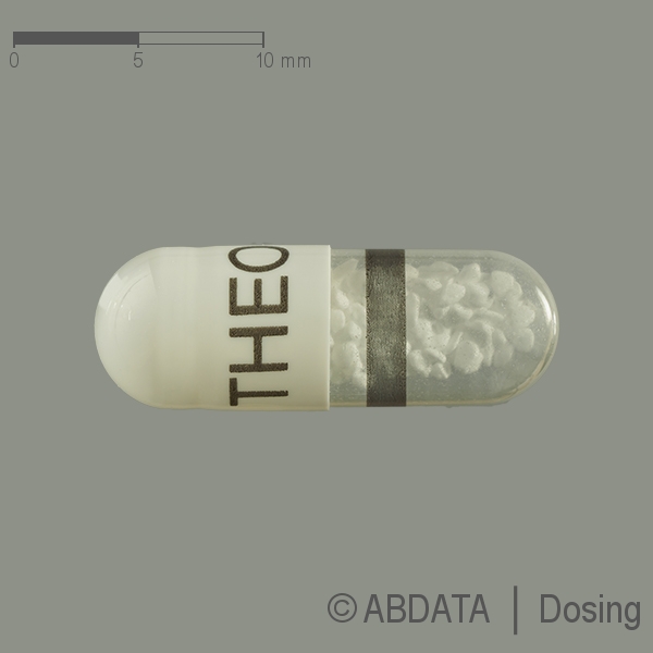 Produktabbildungen für THEOPHYLLIN retard-ratiopharm 125 mg Retardkapseln in der Vorder-, Hinter- und Seitenansicht.