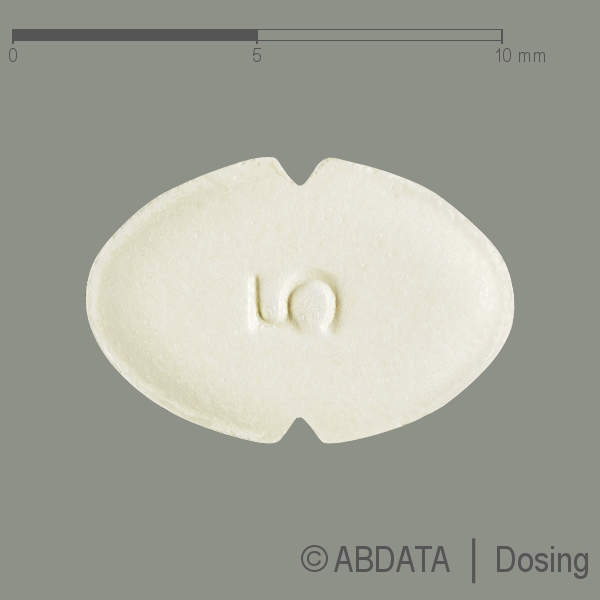 Produktabbildungen für AMLODIPIN-1A Pharma 5 mg Tabletten N in der Vorder-, Hinter- und Seitenansicht.