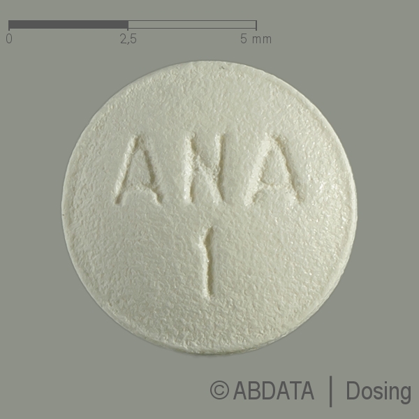 Produktabbildungen für ANASTROZOL Winthrop 1 mg Filmtabletten in der Vorder-, Hinter- und Seitenansicht.