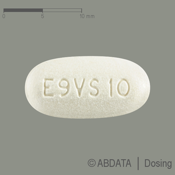 Produktabbildungen für EVEROLIMUS Accord 10 mg Tabletten in der Vorder-, Hinter- und Seitenansicht.