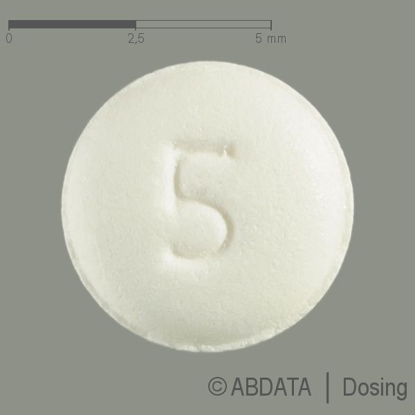 Produktabbildungen für ESCITALOPRAM Heumann 5 mg Filmtabletten in der Vorder-, Hinter- und Seitenansicht.