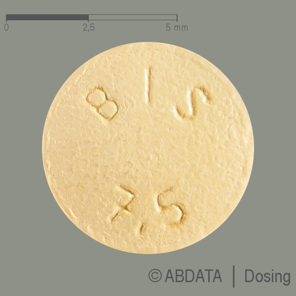Produktabbildungen für BISOHEXAL 7,5 mg Filmtabletten in der Vorder-, Hinter- und Seitenansicht.