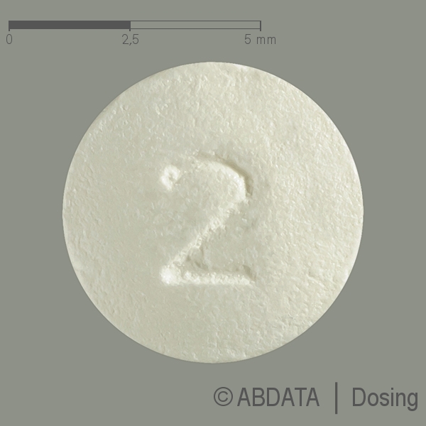 Produktabbildungen für DYONELLE 2 mg Filmtabletten in der Vorder-, Hinter- und Seitenansicht.
