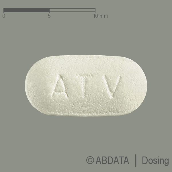 Produktabbildungen für ATORVASTATIN Aristo 40 mg Filmtabletten in der Vorder-, Hinter- und Seitenansicht.