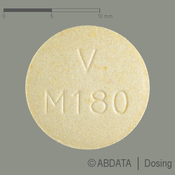 Produktabbildungen für MESTINON retard 180 mg Retardtabletten in der Vorder-, Hinter- und Seitenansicht.