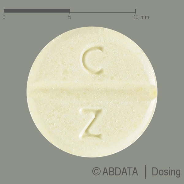 Produktabbildungen für CLOZAPIN PUREN 100 mg Tabletten in der Vorder-, Hinter- und Seitenansicht.