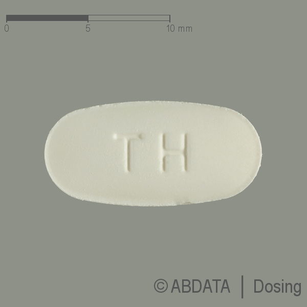 Produktabbildungen für TELMISARTAN comp.AbZ 40 mg/12,5 mg Tabletten in der Vorder-, Hinter- und Seitenansicht.