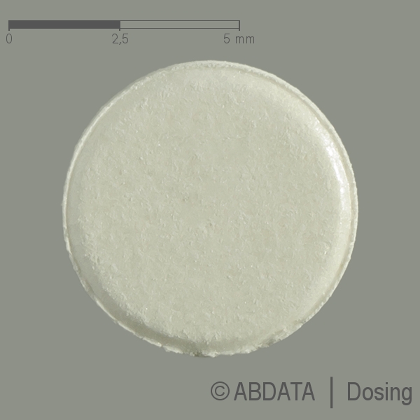 Produktabbildungen für ASCOTOP 2,5 mg Schmelztabletten in der Vorder-, Hinter- und Seitenansicht.