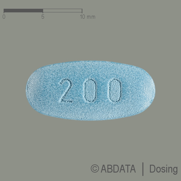 Produktabbildungen für LACOSAMID Accord 200 mg Filmtabletten in der Vorder-, Hinter- und Seitenansicht.