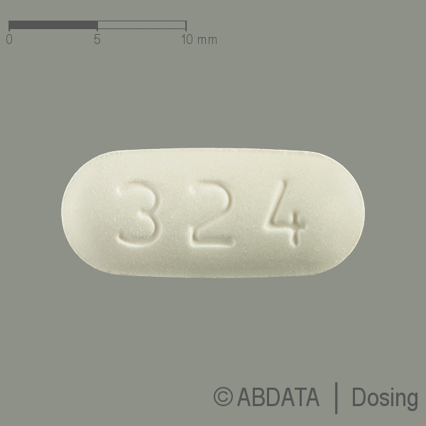 Produktabbildungen für EZETIMIB/Simvastatin Glenmark 10 mg/80 mg Tabl. in der Vorder-, Hinter- und Seitenansicht.