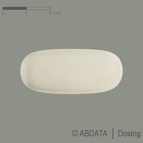 Produktabbildungen für CEFUROXIM 500 mg-1A Pharma überzogene Tabletten in der Vorder-, Hinter- und Seitenansicht.