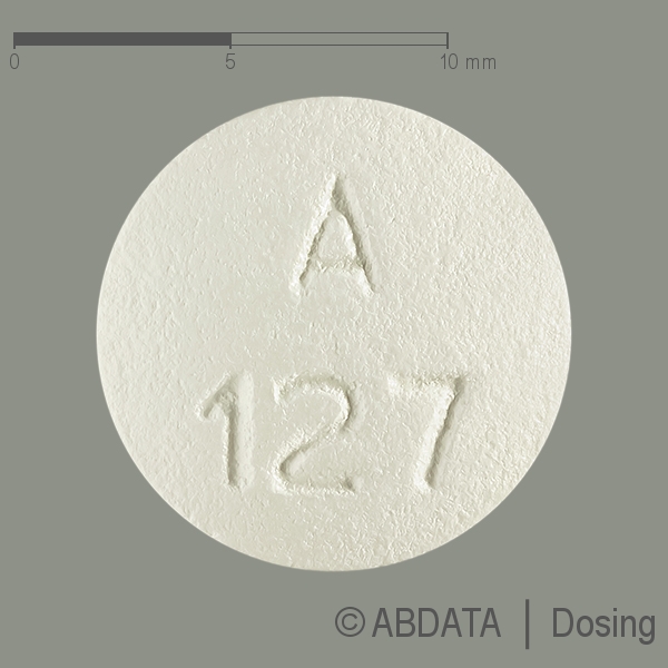 Produktabbildungen für ERLOTINIB-ratiopharm 150 mg Filmtabletten in der Vorder-, Hinter- und Seitenansicht.
