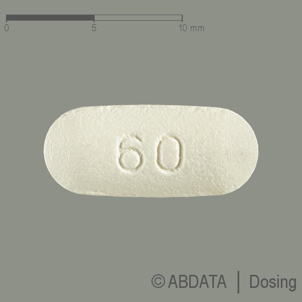 Produktabbildungen für AGAKALIN 60 mg Filmtabletten in der Vorder-, Hinter- und Seitenansicht.