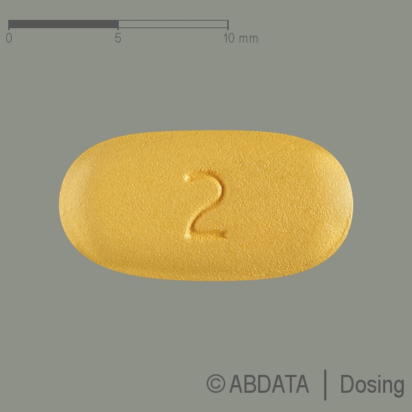 Produktabbildungen für AMLODIPIN/Valsartan Denk 5 mg/160 mg Filmtabletten in der Vorder-, Hinter- und Seitenansicht.
