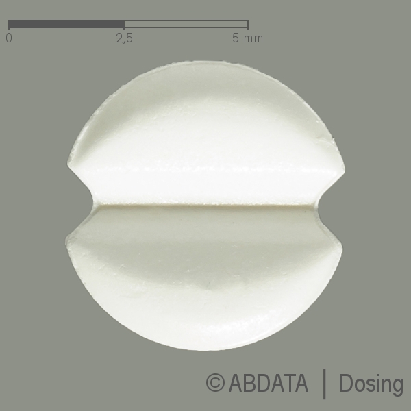 Produktabbildungen für LISINOPRIL STADA 5 mg Tabletten in der Vorder-, Hinter- und Seitenansicht.