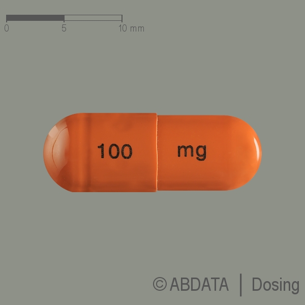 Produktabbildungen für ATOMOXE-1A Pharma 100 mg Hartkapseln in der Vorder-, Hinter- und Seitenansicht.