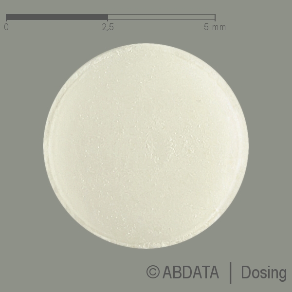 Produktabbildungen für DINUVE 2 mg Tabletten in der Vorder-, Hinter- und Seitenansicht.