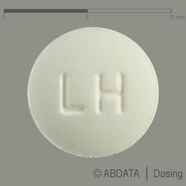 Produktabbildungen für LISINOPRIL-comp Puren 20 mg/12,5 mg Tabletten in der Vorder-, Hinter- und Seitenansicht.