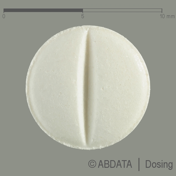 Produktabbildungen für AMLO TAD Besilat 5 mg Tabletten in der Vorder-, Hinter- und Seitenansicht.