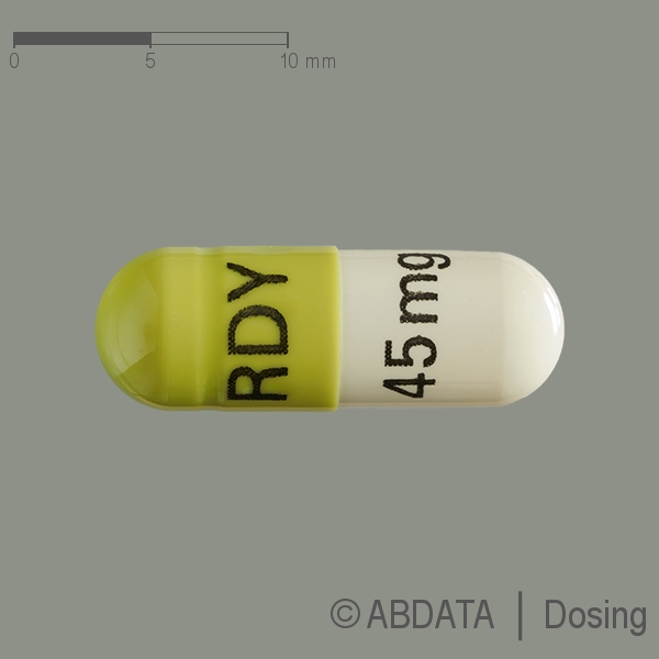 Produktabbildungen für DULOXETIN beta 45 mg magensaftresistente Hartkaps. in der Vorder-, Hinter- und Seitenansicht.