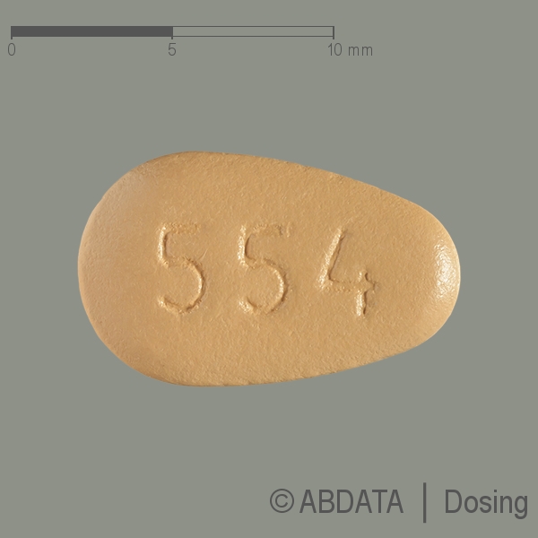 Produktabbildungen für STEGLUJAN 5 mg/100 mg Filmtabletten in der Vorder-, Hinter- und Seitenansicht.