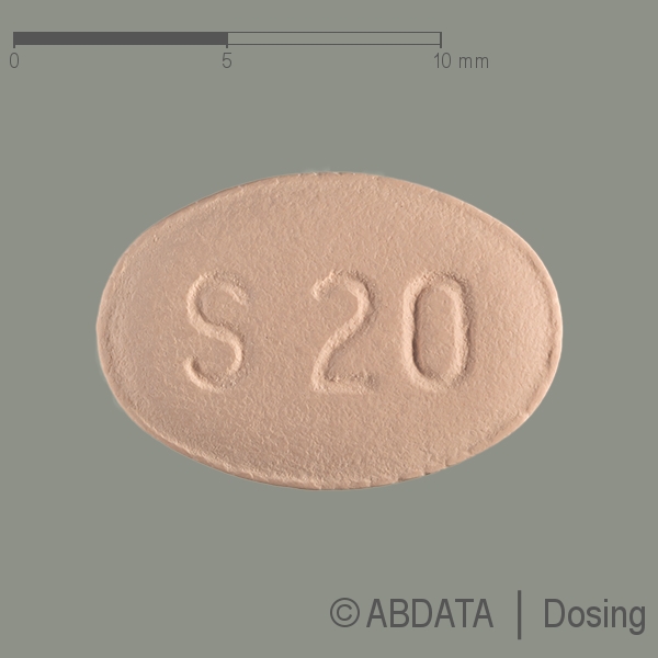Produktabbildungen für SERDOLECT 20 mg Filmtabletten in der Vorder-, Hinter- und Seitenansicht.