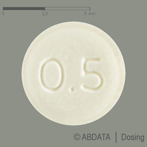 Produktabbildungen für COLCHICIN Ysat 0,5 mg Tabletten in der Vorder-, Hinter- und Seitenansicht.