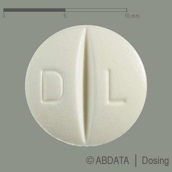 Produktabbildungen für DILTIAZEM-ratiopharm 60 mg Tabletten in der Vorder-, Hinter- und Seitenansicht.