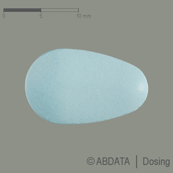 Produktabbildungen für TENOFOVIRDISOPROXIL AL 245 mg Filmtabletten in der Vorder-, Hinter- und Seitenansicht.
