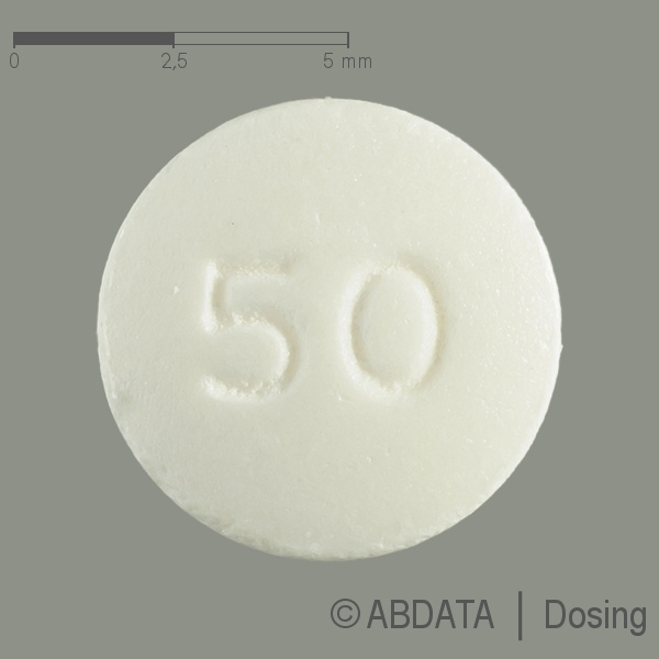 Produktabbildungen für QUETIAPIN-neuraxpharm 50 mg Retardtabletten in der Vorder-, Hinter- und Seitenansicht.